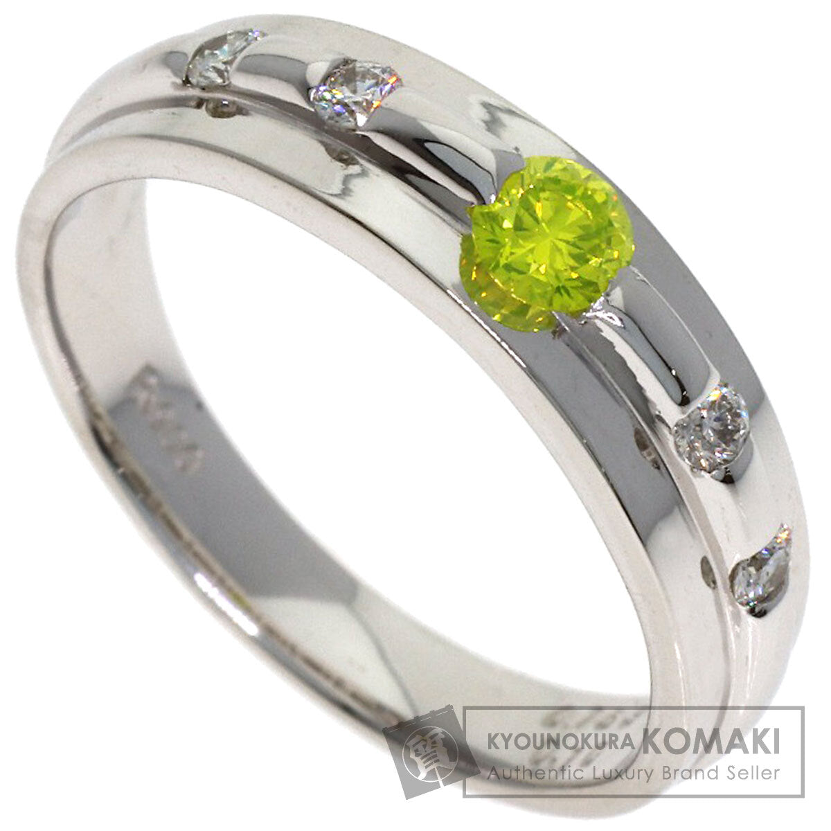 0.153ct Diamond FIGY-VVS2-RD Ring Platinum PT900 5.1g　Ladies
