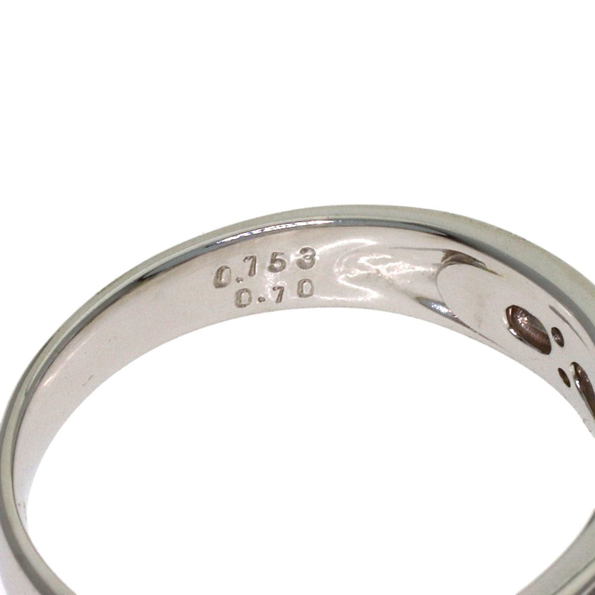 0.153ct Diamond FIGY-VVS2-RD Ring Platinum PT900 5.1g　Ladies
