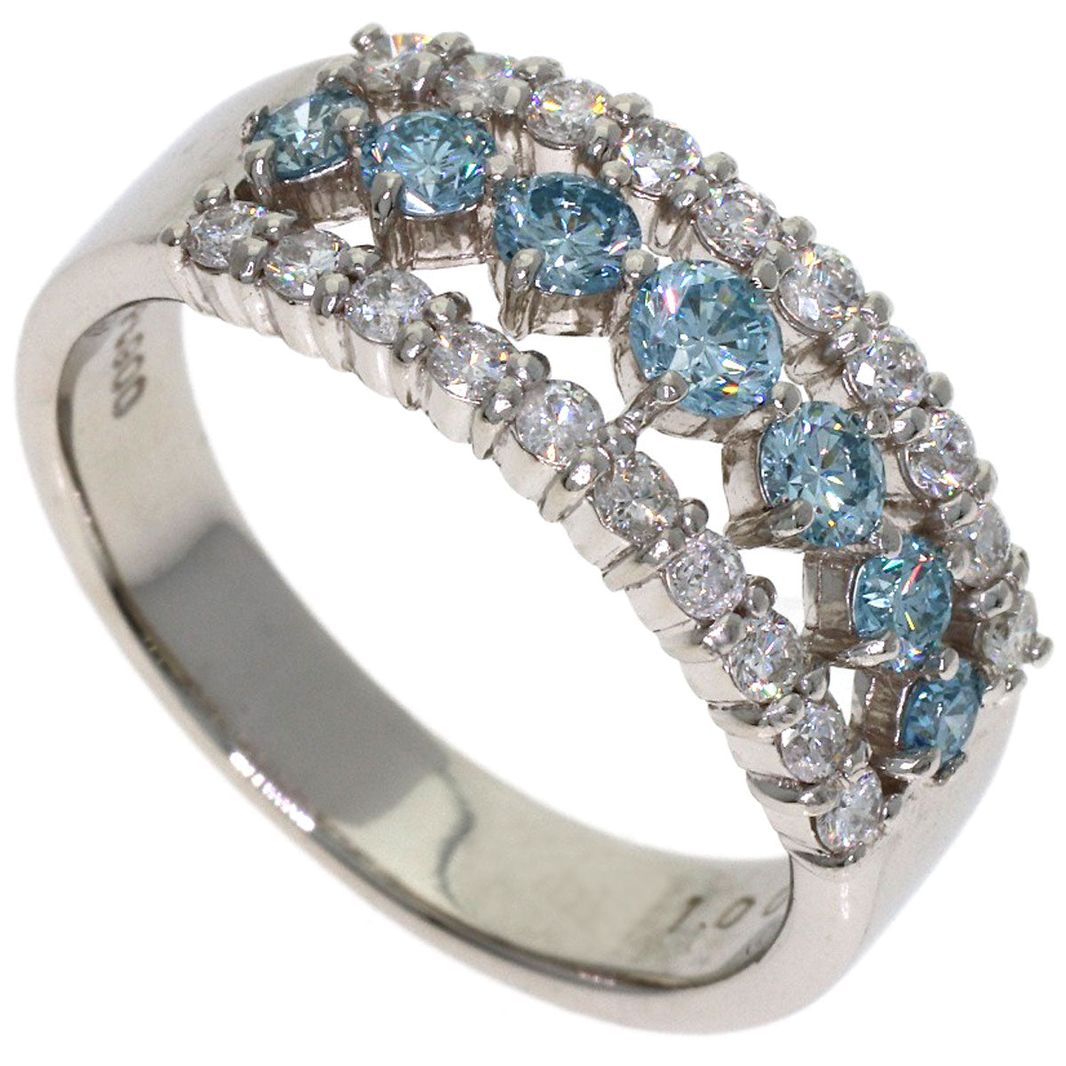 1ct Diamond Ring Platinum PT900 6.6g　Ladies