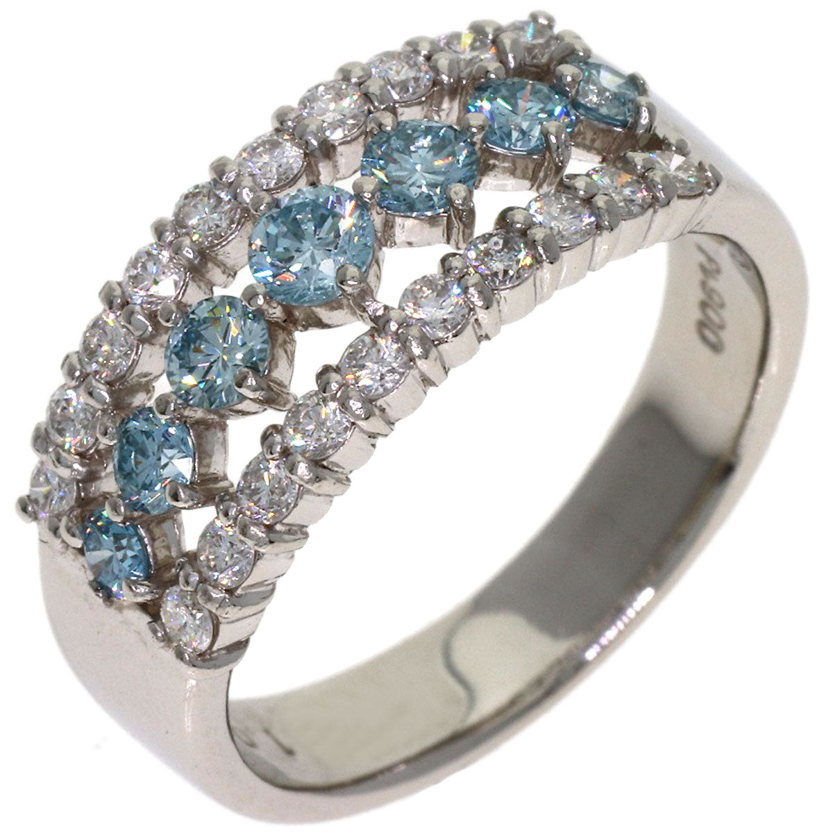 1ct Diamond Ring Platinum PT900 6.6g　Ladies