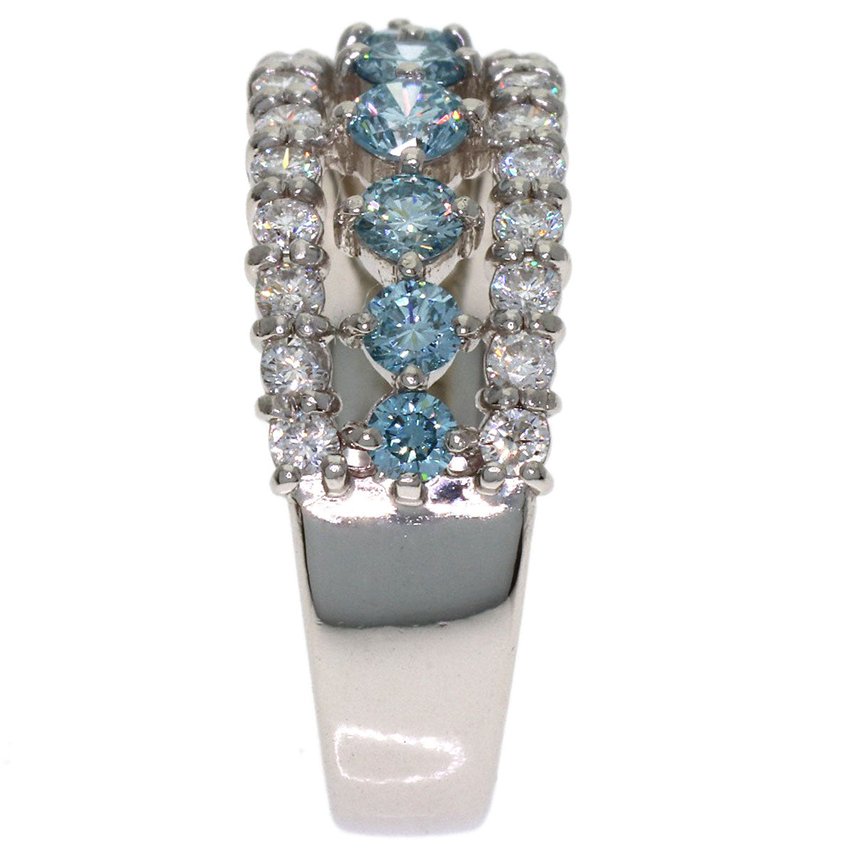 1ct Diamond Ring Platinum PT900 6.6g　Ladies