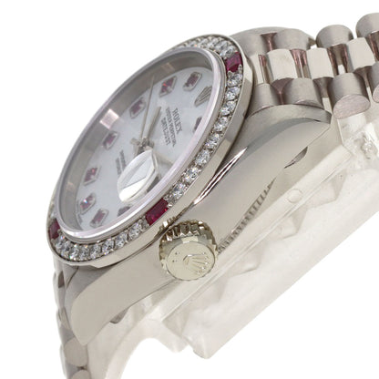 ROLEX Datejust 10P Ruby Watches 69069 K18 White Gold/K18 White Gold Ladies