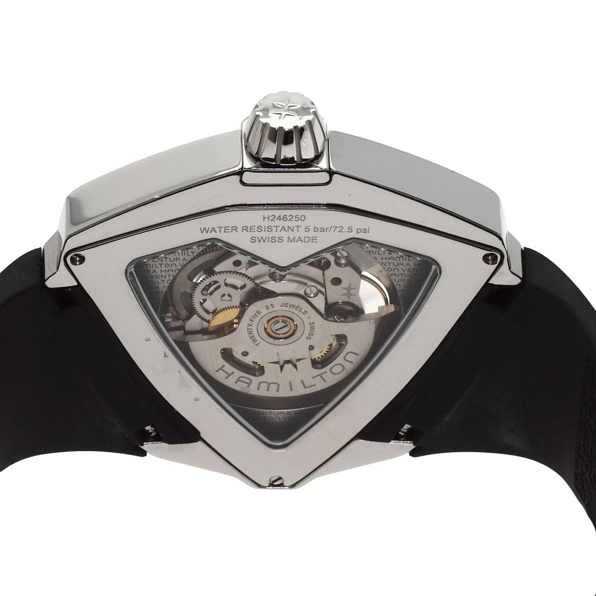 HAMILTON Ventura XXL Watches H24625330 Stainless Steel/Rubber mens