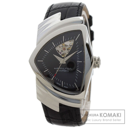 HAMILTON Ventura Open Heart Auto Watches H24515732 Stainless Steel/Leather mens