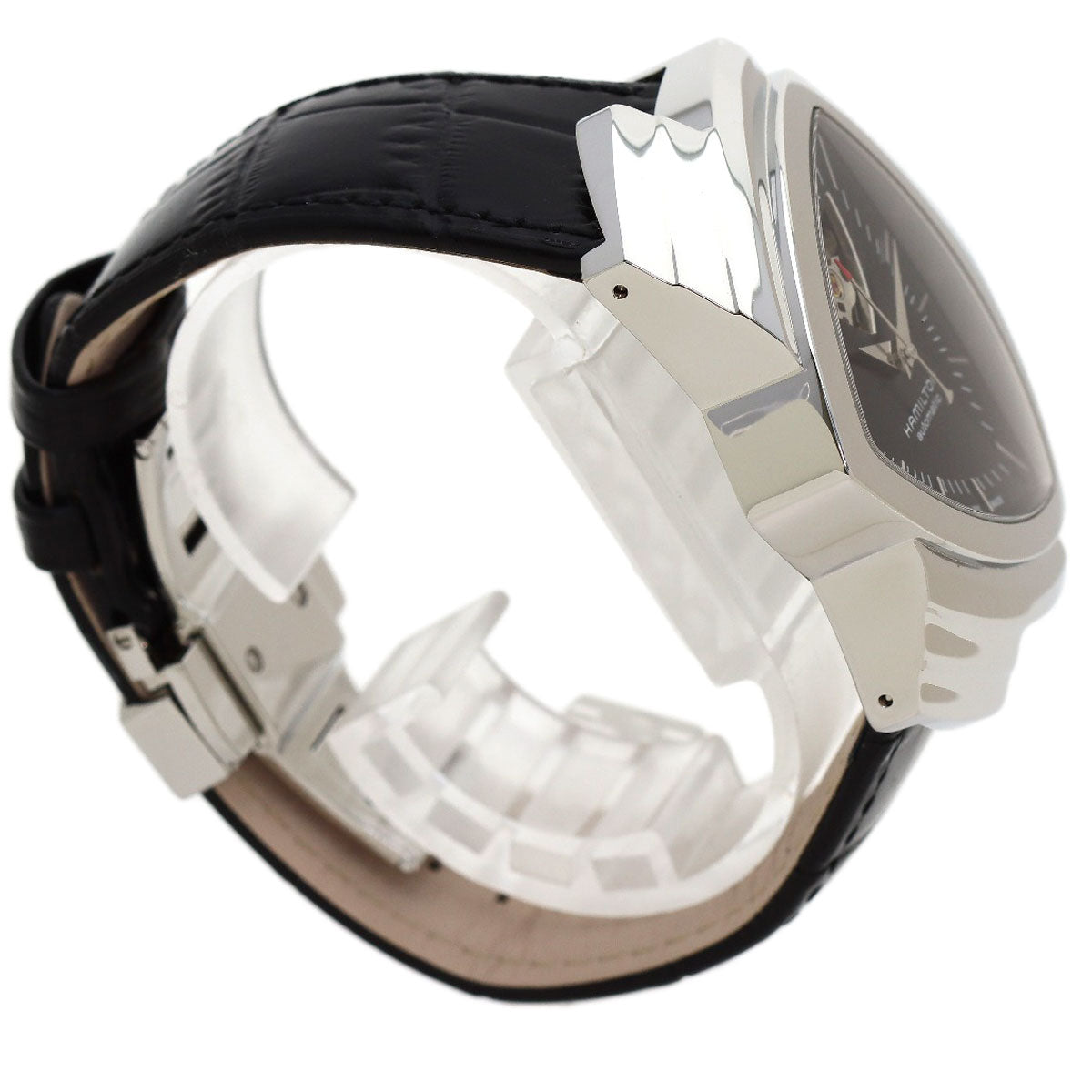 HAMILTON Ventura Open Heart Auto Watches H24515732 Stainless Steel/Leather mens