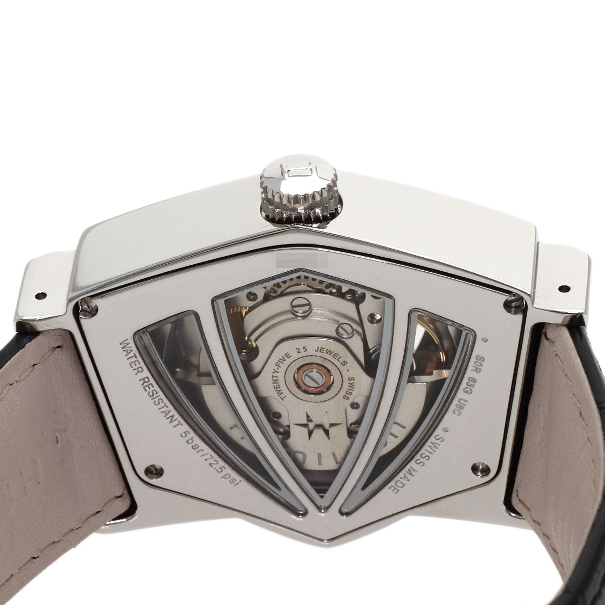 HAMILTON Ventura Open Heart Auto Watches H24515732 Stainless Steel/Leather mens
