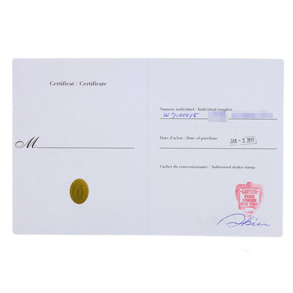 CARTIER Calibur de Cartier Watches W7100015 Stainless Steel/Stainless Steel mens