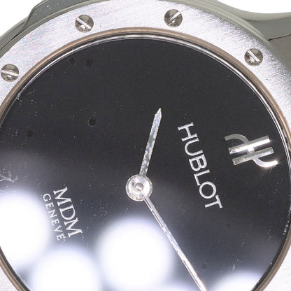HUBLOT MDM Classic Mini Watches 1280.1 Stainless Steel/Rubber Ladies