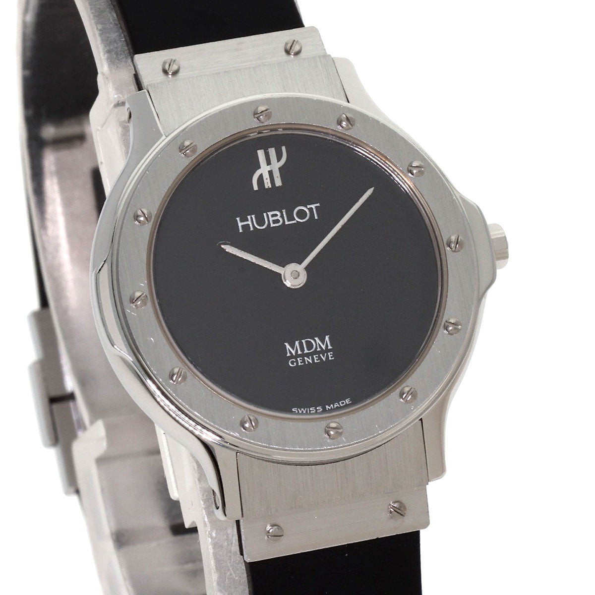HUBLOT MDM Classic Mini Watches 1280.1 Stainless Steel/Rubber Ladies