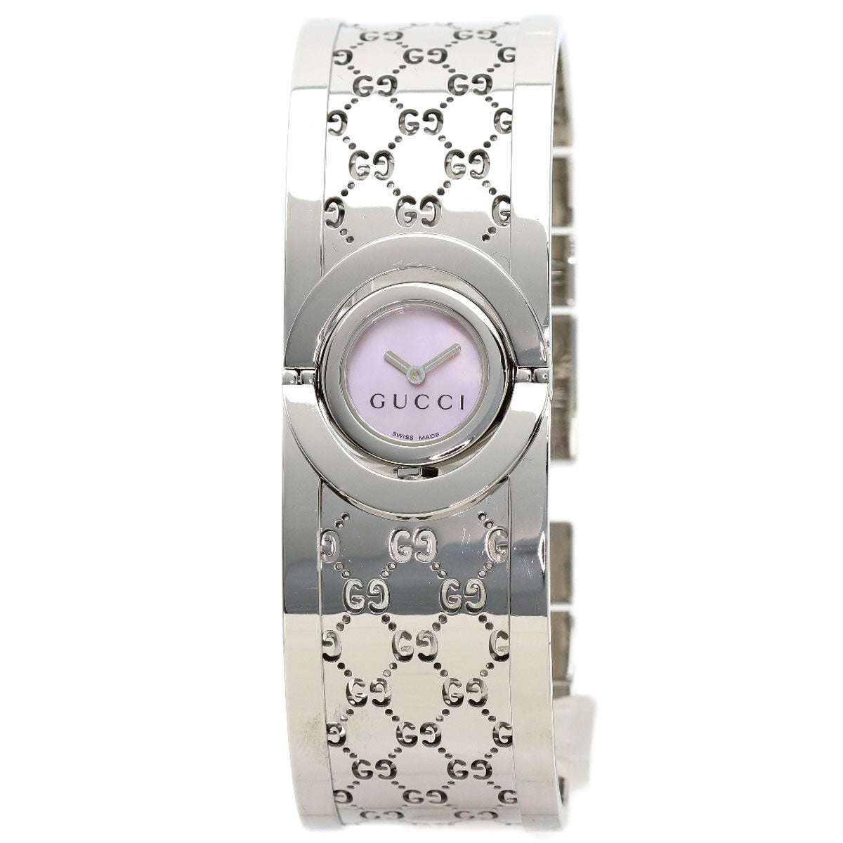GUCCI Twirl bangle Watches YA112 Stainless Steel/Stainless Steel Ladies