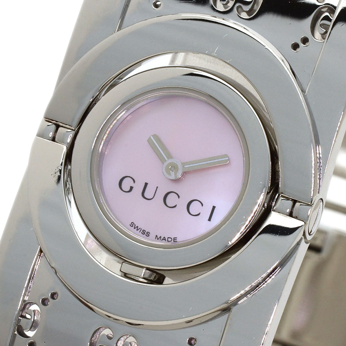 GUCCI Twirl bangle Watches YA112 Stainless Steel/Stainless Steel Ladies
