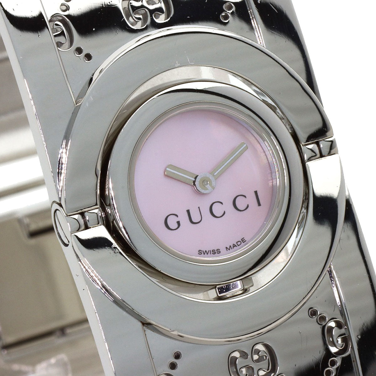 GUCCI Twirl bangle Watches YA112 Stainless Steel/Stainless Steel Ladies