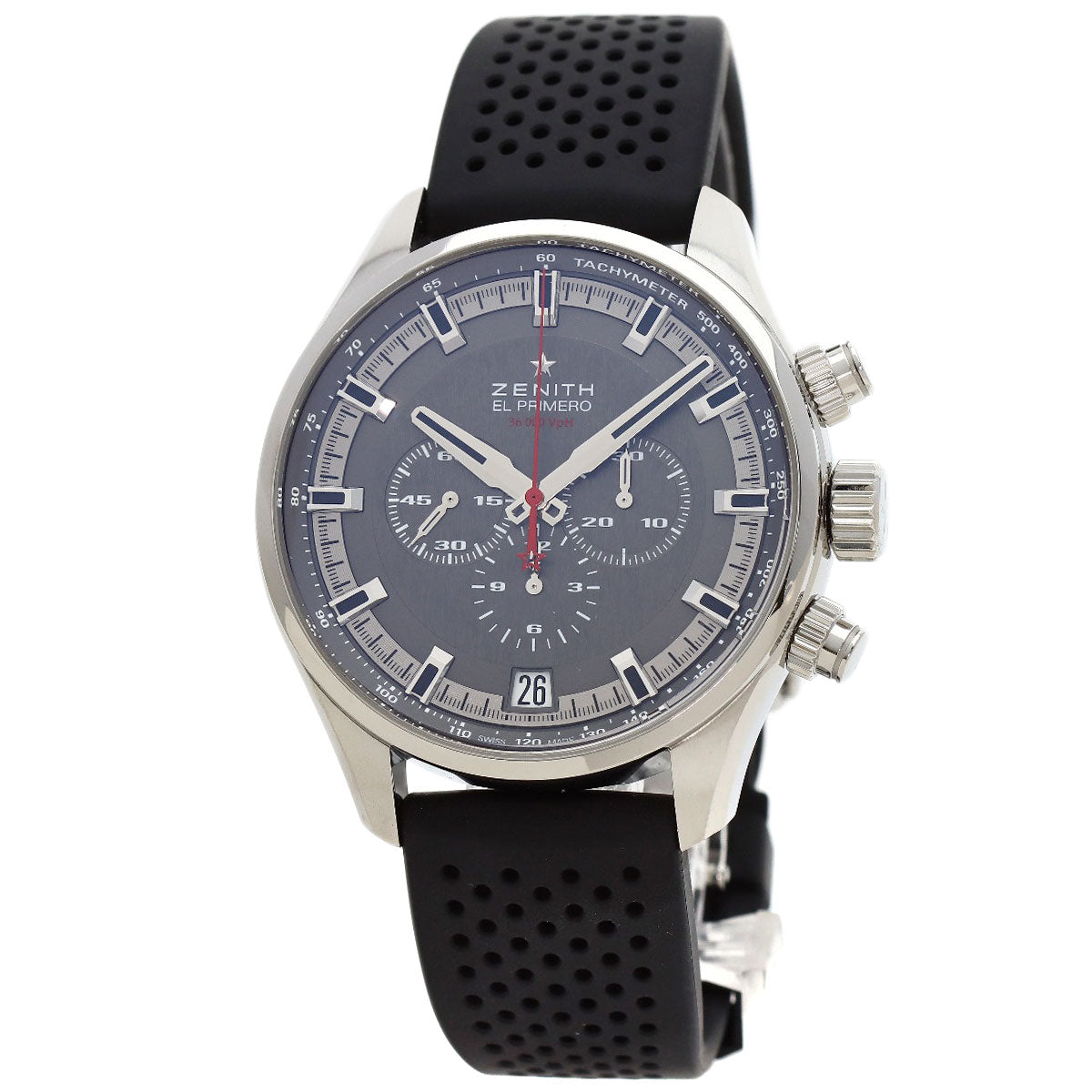 ZENITH El Primero Sport Chronograph Watches 03.2280.400/91.R576 Stainless Steel/Rubber mens