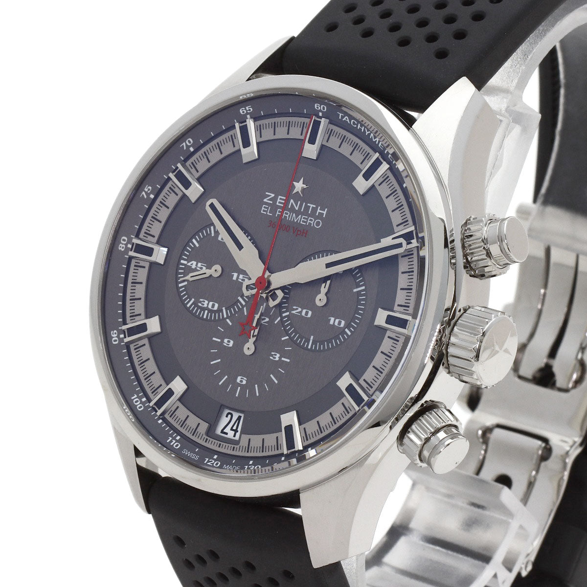 ZENITH El Primero Sport Chronograph Watches 03.2280.400/91.R576 Stainless Steel/Rubber mens
