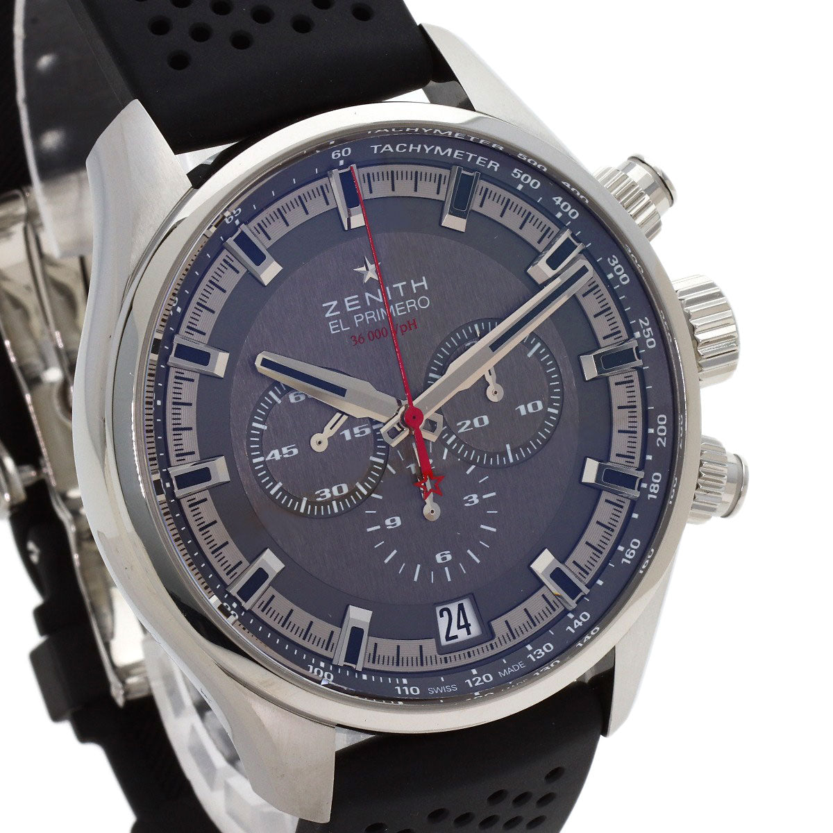 ZENITH El Primero Sport Chronograph Watches 03.2280.400/91.R576 Stainless Steel/Rubber mens