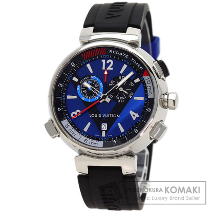 LOUIS VUITTON Tambour Louis Vuitton Cup Regatta Watches Q102D Stainless Steel/Rubber mens