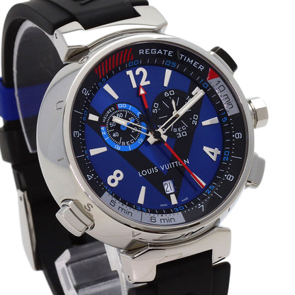 LOUIS VUITTON Tambour Louis Vuitton Cup Regatta Watches Q102D Stainless Steel/Rubber mens