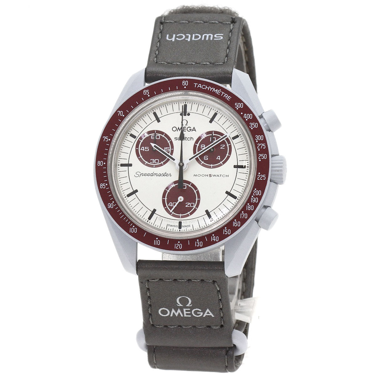 Swatch MISSION TO PLUTO Omega Collaboration Watches SO33M101 Ceramic/Nylon mens