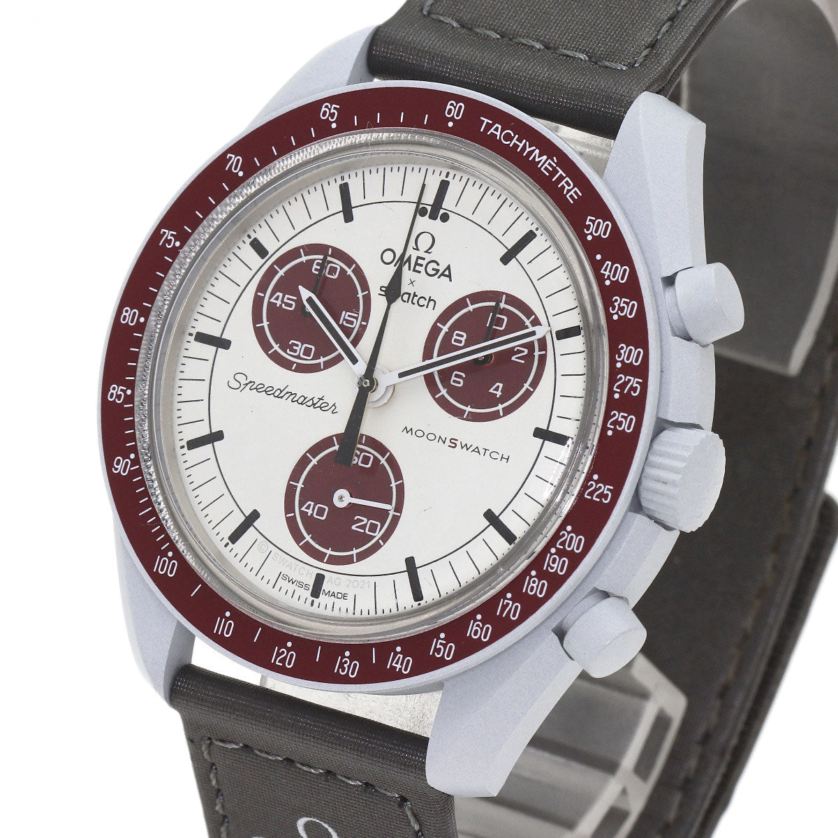 Swatch MISSION TO PLUTO Omega Collaboration Watches SO33M101 Ceramic/Nylon mens