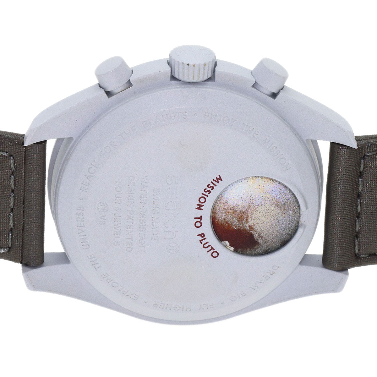 Swatch MISSION TO PLUTO Omega Collaboration Watches SO33M101 Ceramic/Nylon mens