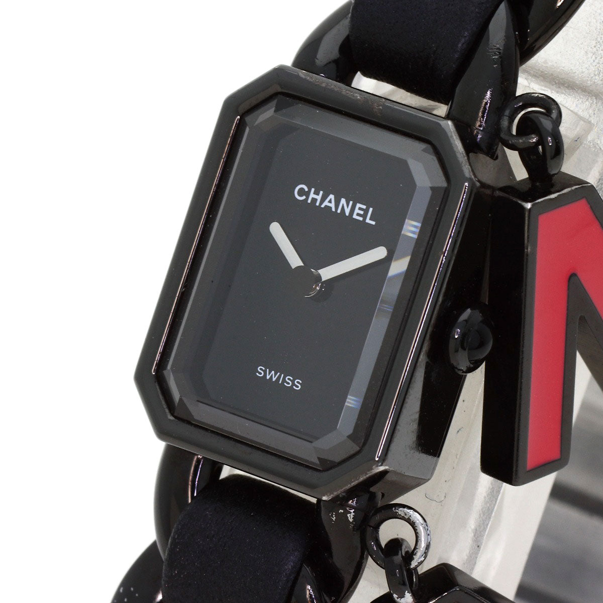 CHANEL Premiere Charm BLUSH Watches H10330 Stainless Steel/SSxLeather Ladies