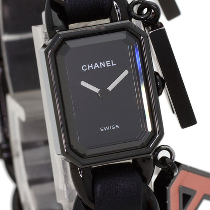 CHANEL Premiere Charm BLUSH Watches H10330 Stainless Steel/SSxLeather Ladies