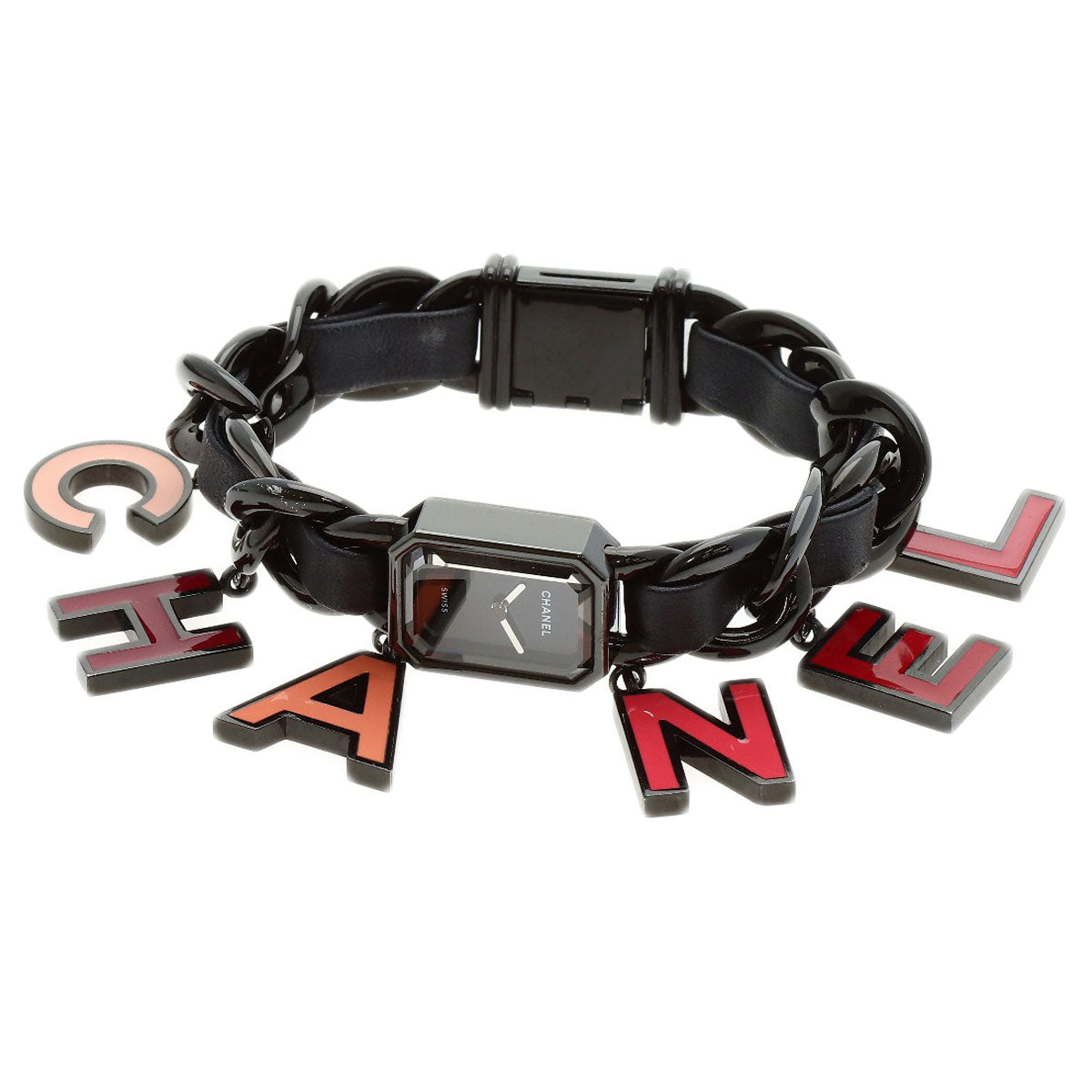 CHANEL Premiere Charm BLUSH Watches H10330 Stainless Steel/SSxLeather Ladies