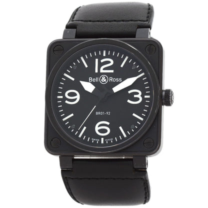 Bell＆Ross Square Watches BR01-92 Stainless Steel/Leather mens