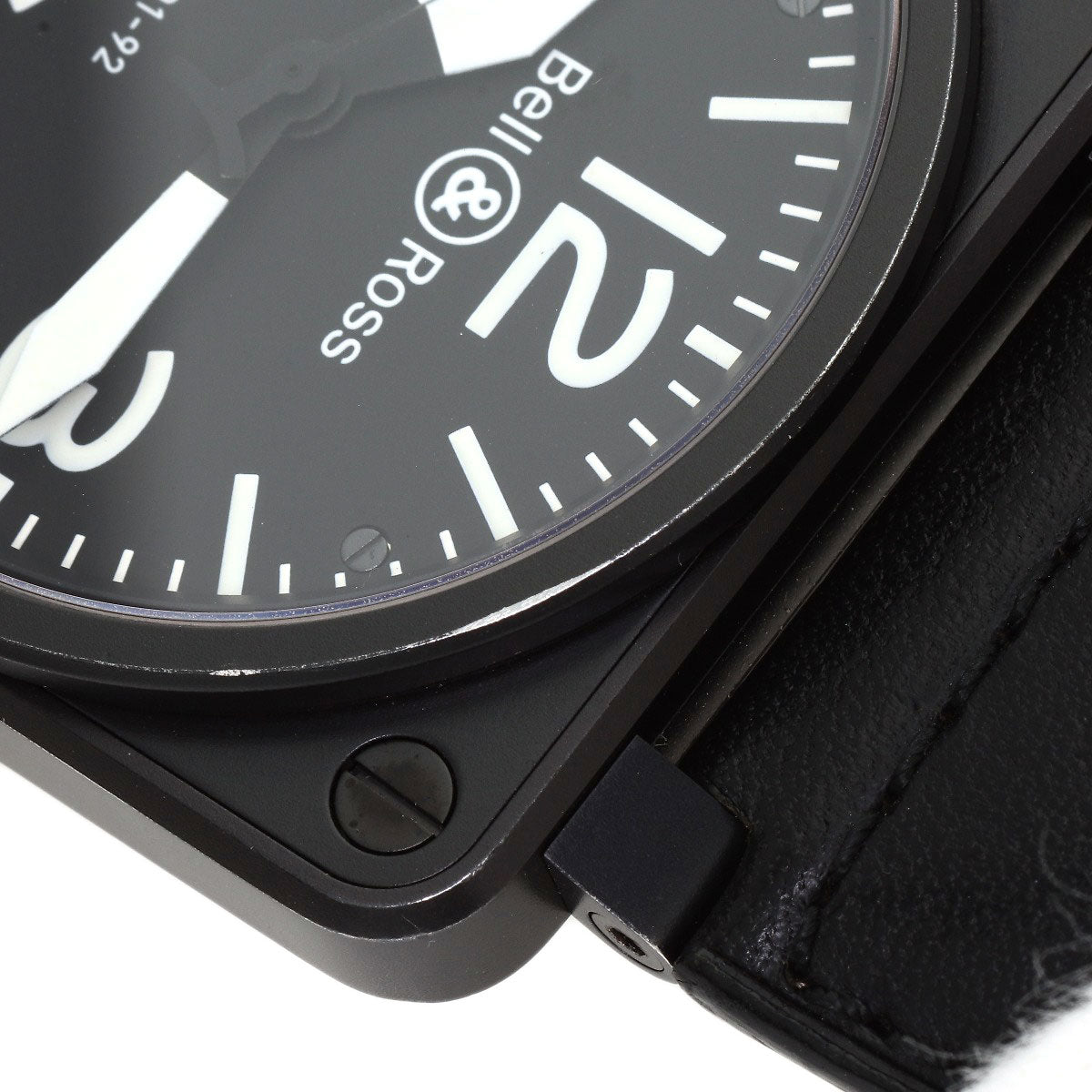 Bell＆Ross Square Watches BR01-92 Stainless Steel/Leather mens