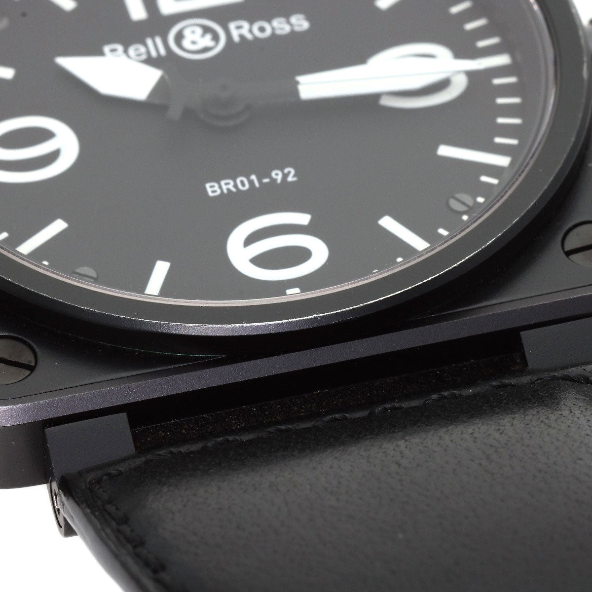 Bell＆Ross Square Watches BR01-92 Stainless Steel/Leather mens