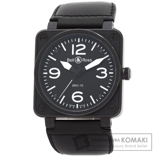 Bell＆Ross Square Watches BR01-92 Stainless Steel/Leather mens