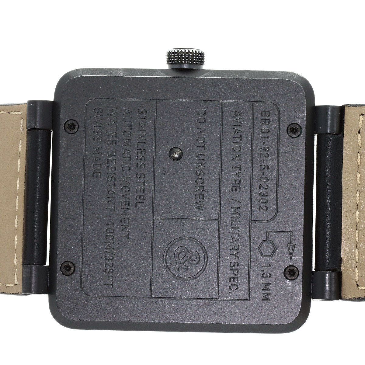 Bell＆Ross Square Watches BR01-92 Stainless Steel/Leather mens