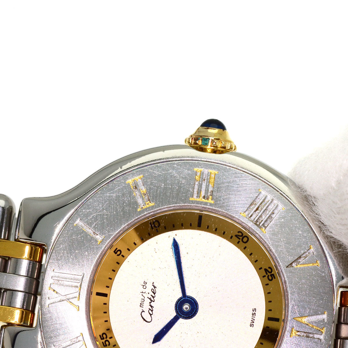 CARTIER Must21 SM Watches W10073F4 Stainless Steel/SSxGP Ladies