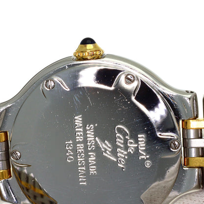 CARTIER Must21 SM Watches W10073F4 Stainless Steel/SSxGP Ladies