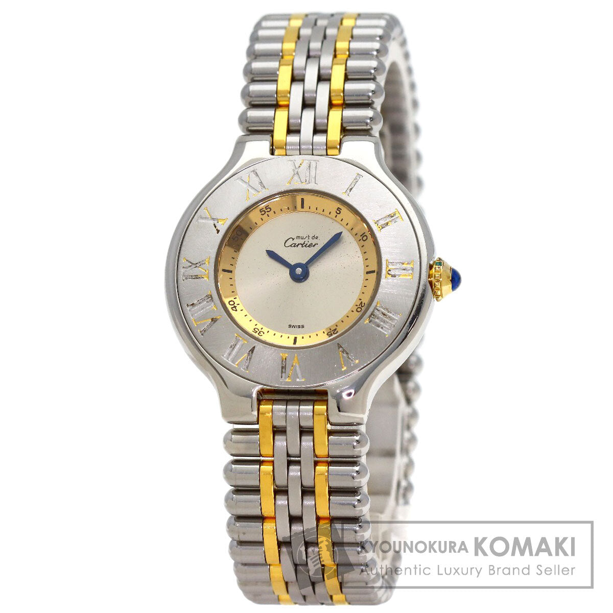CARTIER Must21 SM Watches W10073F4 Stainless Steel/SSxGP Ladies