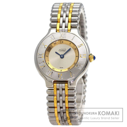 CARTIER Must21 SM Watches W10073F4 Stainless Steel/SSxGP Ladies