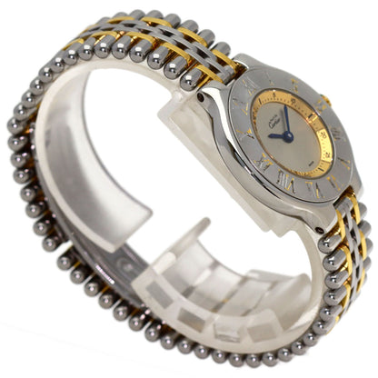 CARTIER Must21 SM Watches W10073F4 Stainless Steel/SSxGP Ladies
