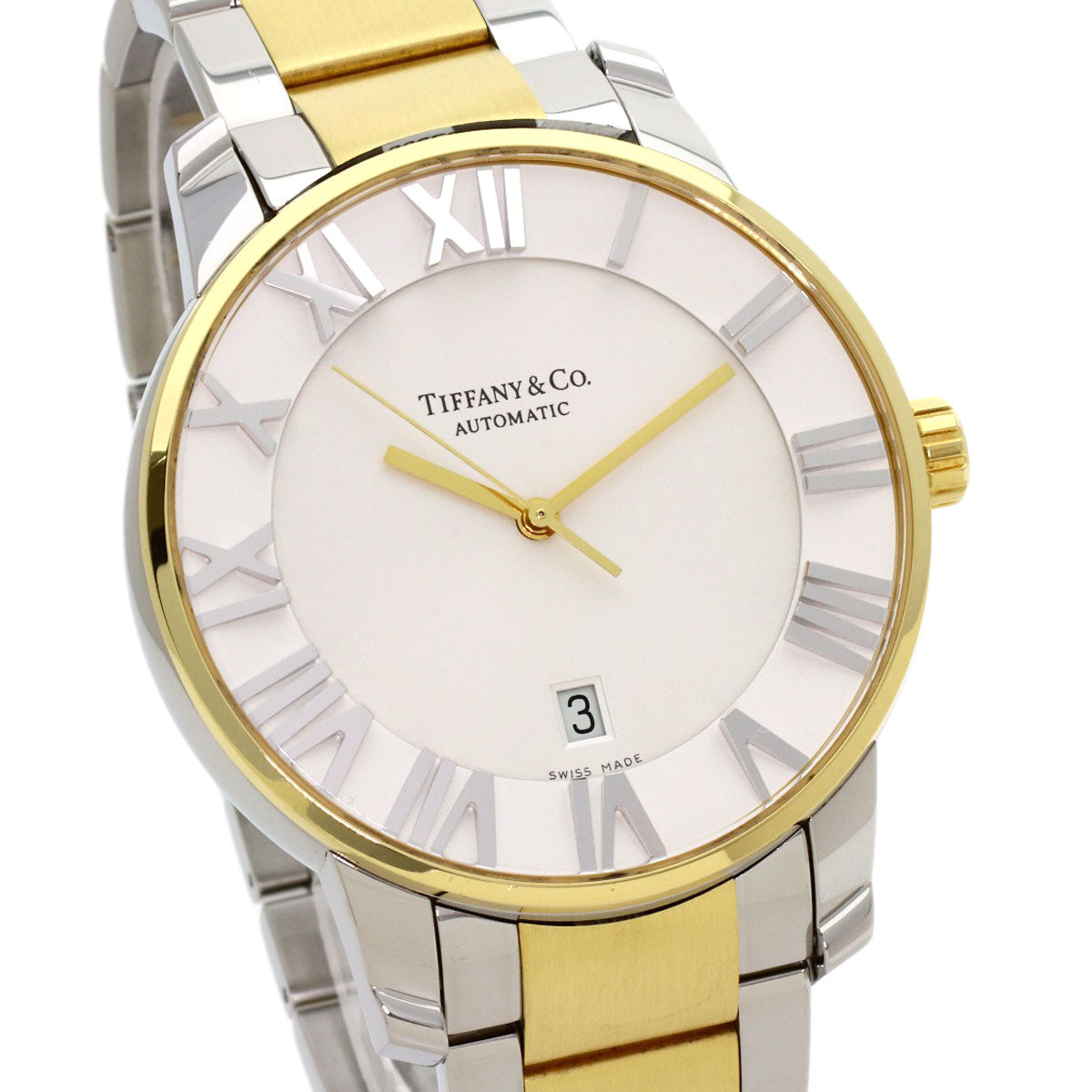 TIFFANY&Co. Atlas Dome Watches Stainless Steel/SSxK18YG mens