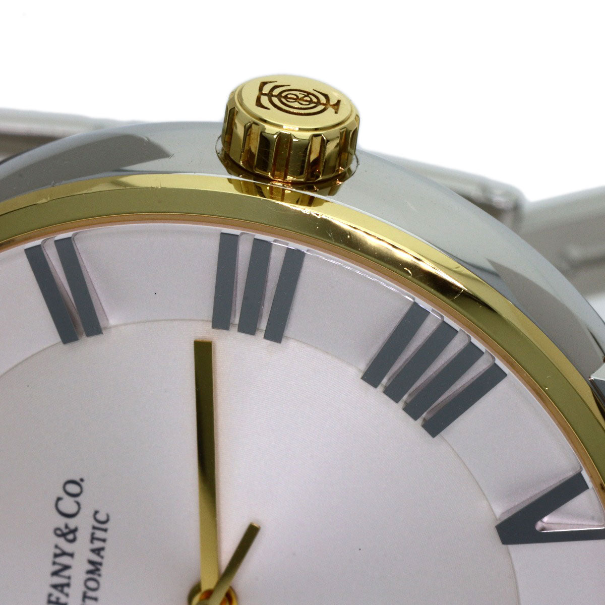TIFFANY&Co. Atlas Dome Watches Stainless Steel/SSxK18YG mens