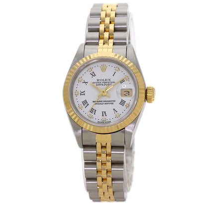 ROLEX Datejust 10P Diamond White Roman Watches 69173G Stainless Steel/SSxK18YG Ladies