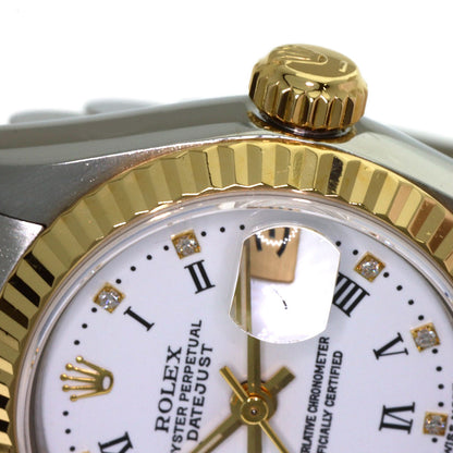 ROLEX Datejust 10P Diamond White Roman Watches 69173G Stainless Steel/SSxK18YG Ladies
