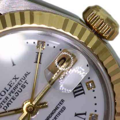 ROLEX Datejust 10P Diamond White Roman Watches 69173G Stainless Steel/SSxK18YG Ladies