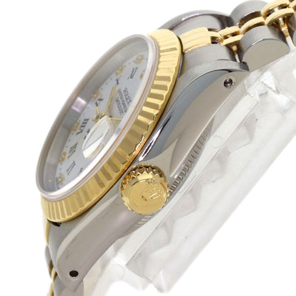 ROLEX Datejust 10P Diamond White Roman Watches 69173G Stainless Steel/SSxK18YG Ladies