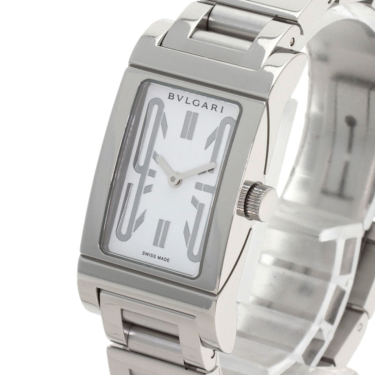 BVLGARI Rettangoro Watches RT39S Stainless Steel/Stainless Steel Ladies
