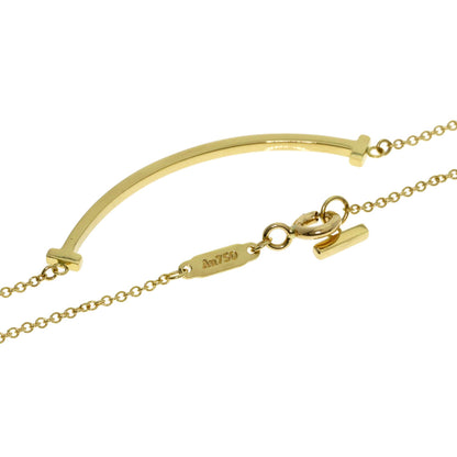 TIFFANY&Co. T smile small Necklace K18 Yellow Gold Ladies [Used]