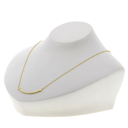 TIFFANY&Co. T smile small Necklace K18 Yellow Gold Ladies [Used]