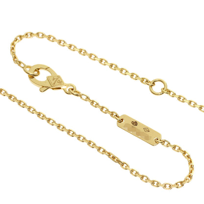 Van Cleef & Arpels Vintage Alhambra Onyx Necklace K18 Yellow Gold Ladies [Used]