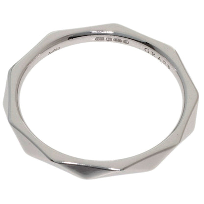GRAFF Lawrence Signature Band Ring K18 White Gold Ladies [Used]