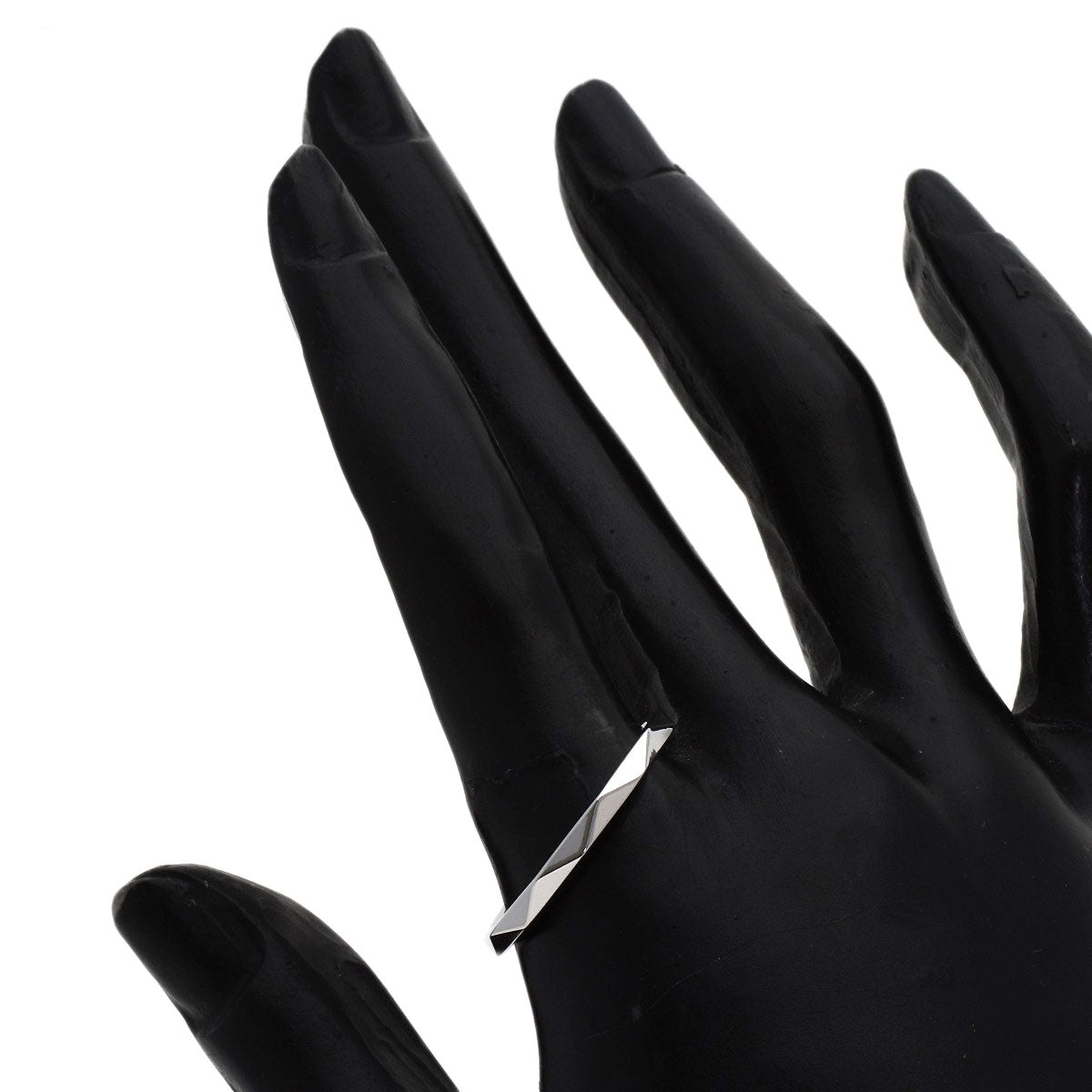 GRAFF Lawrence Signature Band Ring K18 White Gold Ladies [Used]