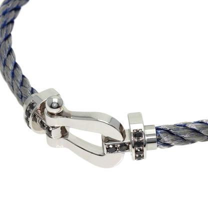 FRED Force 10 LM Black Diamond #17 Bracelet K18 White Gold Stainless SteelLadies [Used]